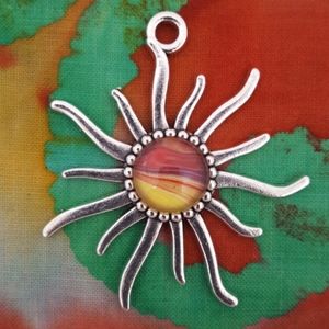 Handmade Sun Pendant Necklace